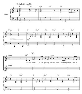 商品为SA 二声部合唱线谱 练声圣诞节 米勒版 童声女声合唱+钢琴谱 有试听-云音圈