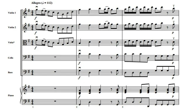 维瓦尔第 Concerto For Three 康利版 中级 交响弦乐合奏总谱+分谱 G3 有试听