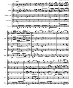 羊儿正安静地吃草 巴赫 木管五重奏总谱+分谱 有试听-云音圈