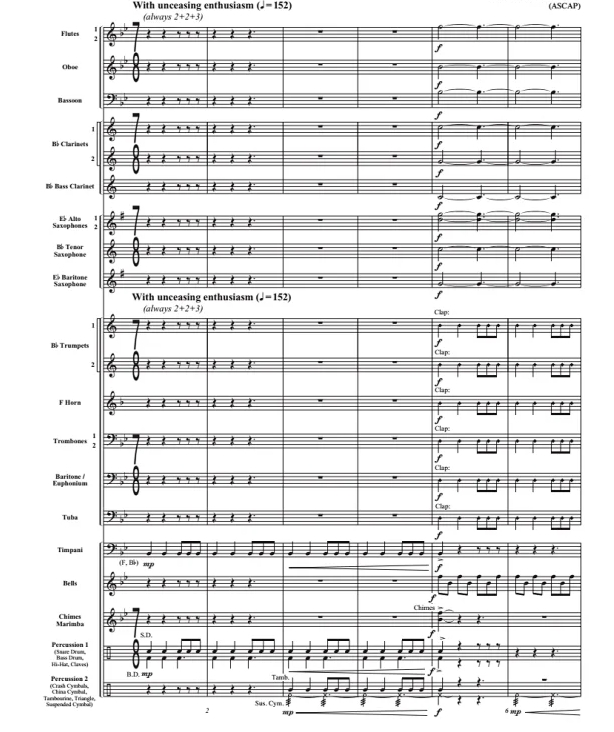 美丽心灵 初-中级 交响管乐合奏总谱+分谱 2.5级 有试听