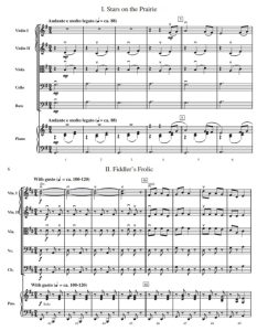 美国情景2首 卡姆佩罗版 初级 交响弦乐合奏总谱+分谱 G1.5 有试听-云音圈