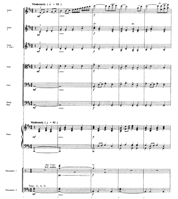 美女与野兽 中级 交响弦乐合奏总谱+分谱 G2.5 有试听