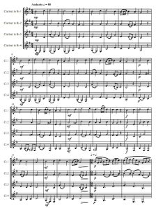 人们仰望喜悦 巴赫 单簧管四重奏总谱+分谱 有试听-云音圈