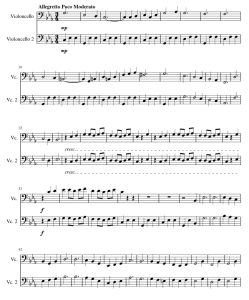 肖斯塔科维奇第二圆舞曲 大提琴二重奏 总分谱 有试听-云音圈