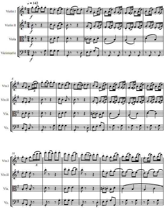 胡桃夹子 俄罗斯特列帕克舞曲 柴可夫斯基 弦乐四重奏总谱+分谱 有试听