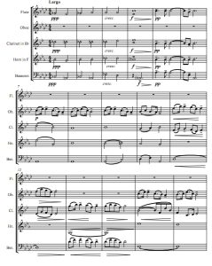 自新大陆第二乐章最缓板 德沃夏克 木管五重奏总谱+分谱 有试听-云音圈