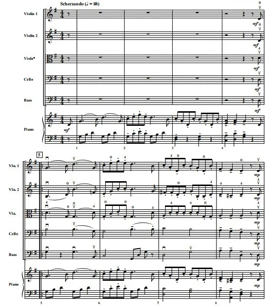 舒曼 快乐的农夫 初级 交响弦乐合奏总谱+分谱 G2 有试听