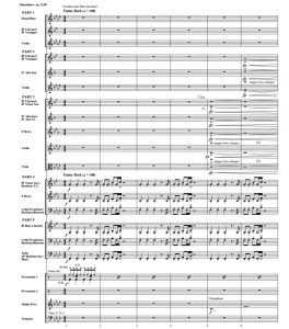 舞台上的皇后乐队 默萨版 初-中级 灵活版交响管乐合奏总谱+分谱 G2.5 有试听-云音圈