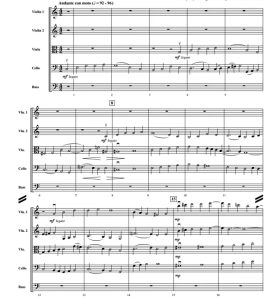 艾夫斯 赋格 朗斐尔版 中级 交响弦乐合奏总谱+分谱 3-4级 有试听-云音圈