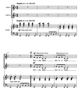 商品为SA 二声部合唱线谱 节日之光 阿特豪斯版 童声女声圣诞合唱谱 有试听-云音圈