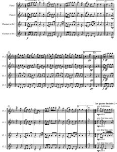 苏萨托舞曲3首 2长笛与2单簧管四重奏总谱+分谱 有试听-云音圈