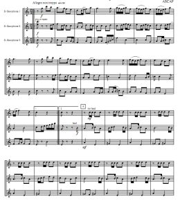 英雄进行曲 中音萨克斯三重奏总谱+分谱 有试听-云音圈