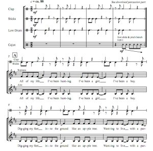 商品为SATB 四声部合唱线谱 苹果树 比赛曲目 阿卡贝拉 混声合唱谱 有试听-云音圈