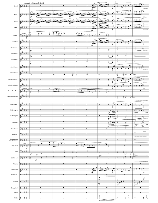 菊花台 管乐总分谱 有试听