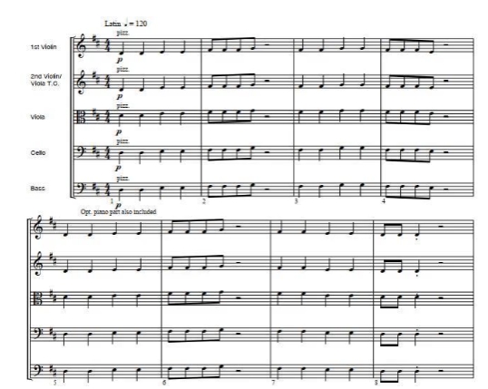 萨尔萨节日 初级 交响弦乐合奏总谱+分谱 G1 有试听