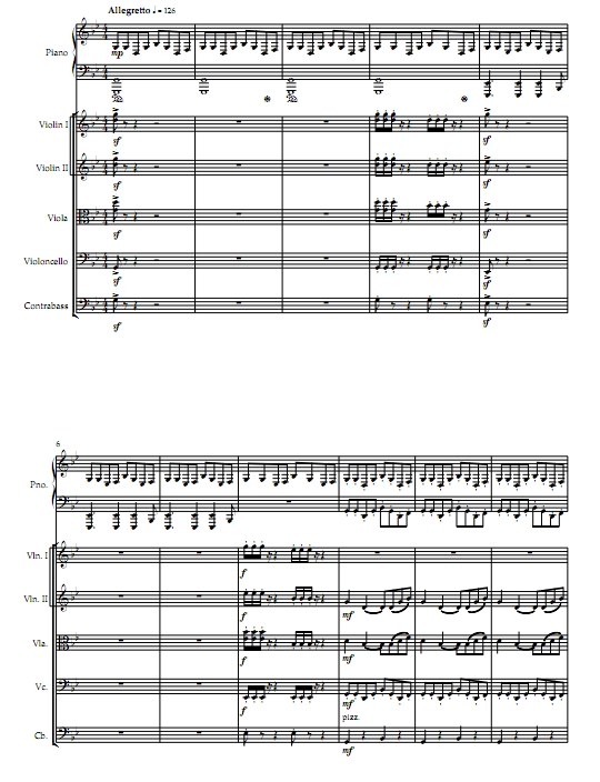 西游记 云宫迅音 弦乐五重奏+钢琴谱 室内乐重奏谱 总分谱 有试听