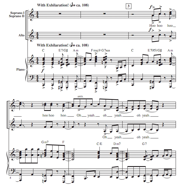 商品为SSA 三声部合唱线谱 詹妮弗.哈德森 Let There Be Joy 布莱默版 童声女声圣诞合唱谱 有试听