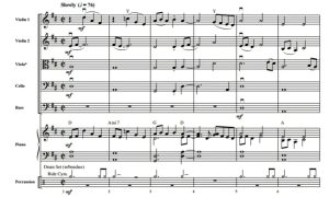 詹姆斯.泰勒 Fire and Rain 摩尔版 中级 交响弦乐合奏总谱+分谱 G3.5 有试听-云音圈