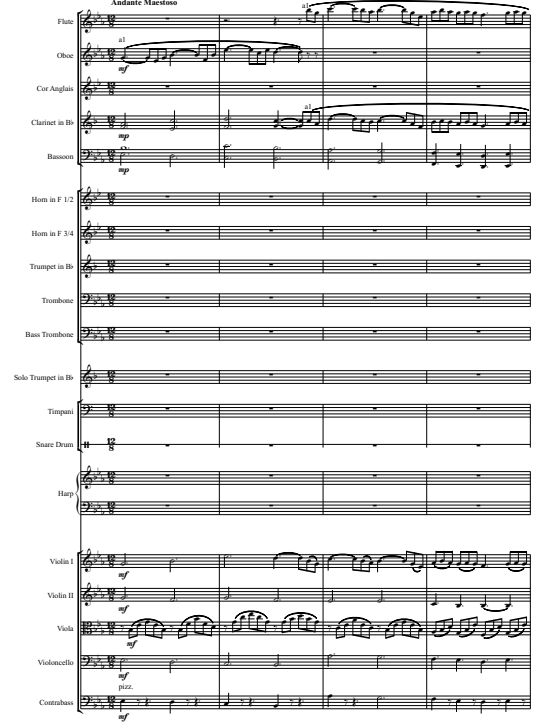 诺尔玛变奏曲 阿尔班 小号与管弦乐总谱+分谱 有试听