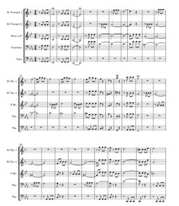 贝多芬第五交响曲 铜管五重奏 总分谱 有试听-云音圈