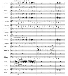 跳跃摇摆 中级 交响管乐合奏总谱+分谱 有试听-云音圈