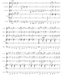 铃儿响叮当 萨克斯小号短号大号钢琴 总分谱 有试听-云音圈