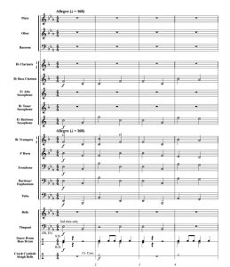 铃儿响叮当铜饰版 初级 交响管乐合奏总谱+分谱 1级 有试听-云音圈