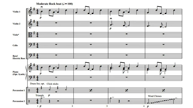 镜中人  朗斐尔版 初级 交响弦乐合奏总谱+分谱 G2.5 有试听