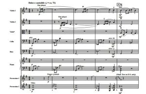 霍尔斯特《In the Bleak Midwinter》中级 交响弦乐总谱+分谱（3.5级） 有试听-云音圈