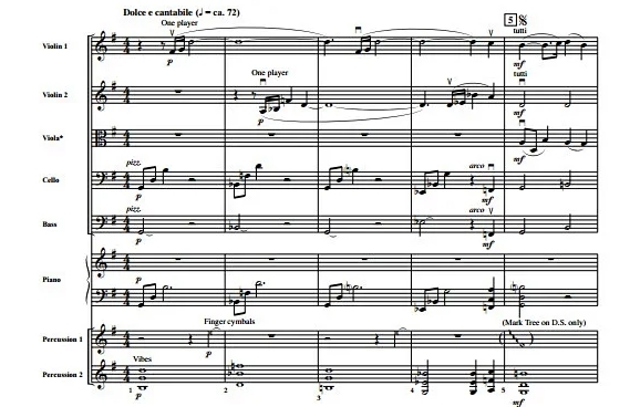 霍尔斯特《In the Bleak Midwinter》中级 交响弦乐总谱+分谱（3.5级） 有试听