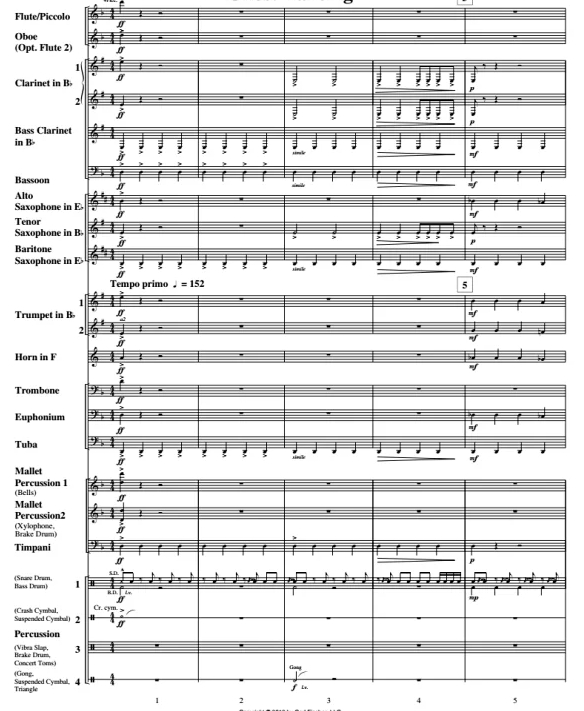 鬼魂的舞蹈 初级 交响管乐合奏总谱+分谱 G2 有试听