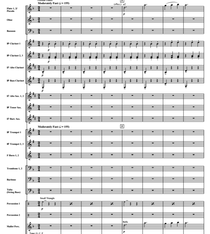 魔境仙踪 里基茨版 中级 交响管乐合奏总谱+分谱 3级 有试听