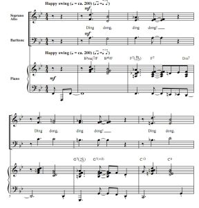 商品为SAB 三声部合唱线谱 鲍比达林 As Long As I'm Singing 科比肖版 混声爵士合唱谱 有试听-云音圈