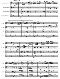 鹦鹉螺  AATB萨克斯四重奏总谱+分谱 有试听-云音圈