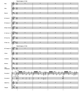 鼓手的欢乐 初级 交响管乐合奏总谱+分谱 G2 有试听-云音圈