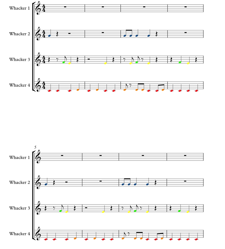 8首圣诞颂歌合集 罗克珊娜版 打击乐四重奏 总谱+分谱 有试听