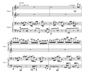 C大调狩猎曲与赋格 双钢琴四手联弹  有试听-云音圈