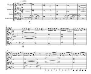 Ditto 阿曼达版 弦乐四重奏 总谱+分谱 有试听-云音圈