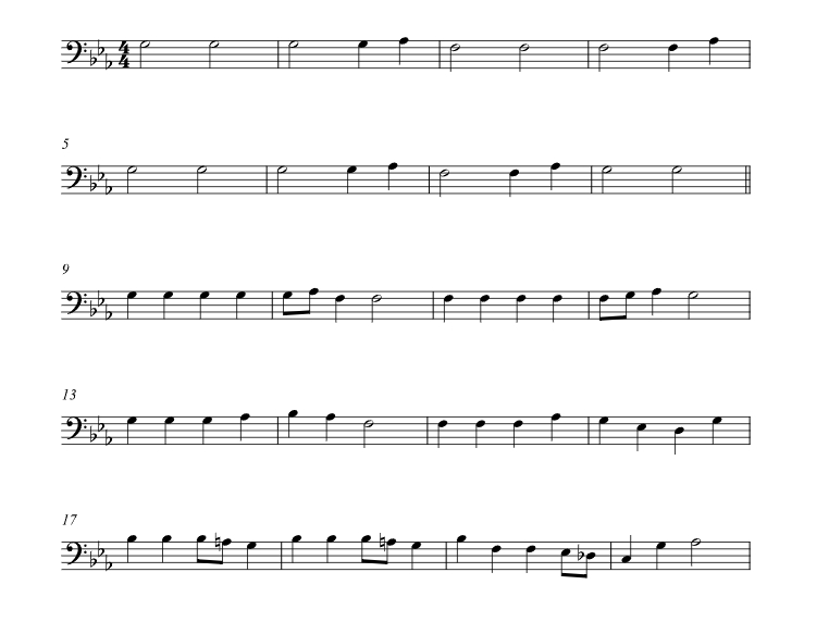 万圣节之夜  韦斯利版 长号独奏 有试听