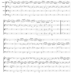 人类渴望的喜悦 BWV147 弦乐四重奏 总谱+分谱 有试听-云音圈