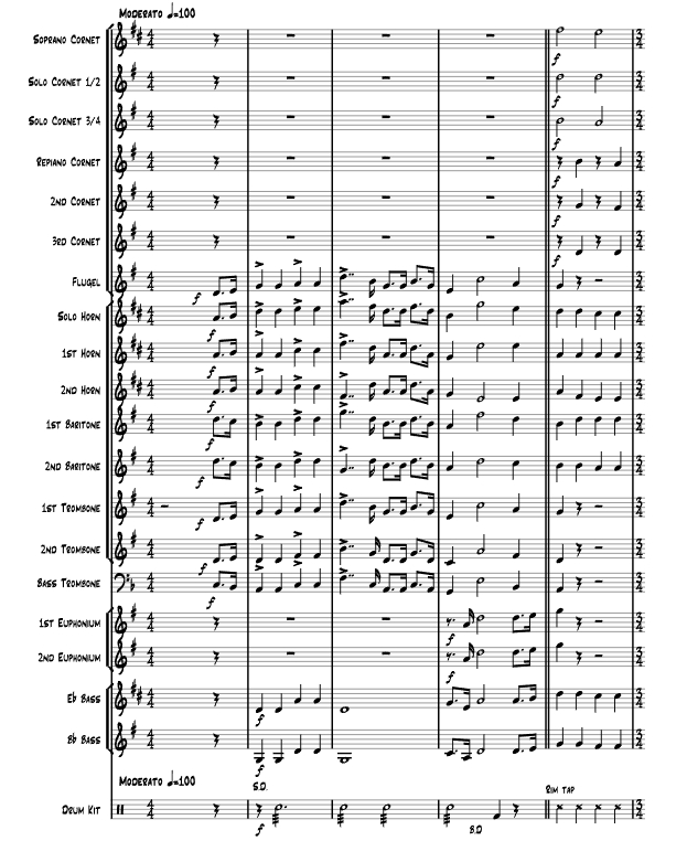 标价非售价 你所需的唯有爱 迈克版 铜管乐队 总谱+分谱 有试听