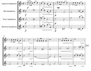 你是我咖啡里的奶油 罗伯特版 SATB 萨克斯四重奏 总谱+分谱 有试听-云音圈