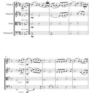 你鼓舞了我 雪莉版 弦乐四重奏 总谱+分谱 有试听-云音圈