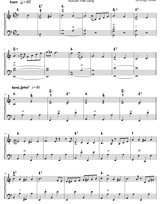 俄罗斯民歌 穆尔卡 阿里戈版 手风琴独奏 有试听