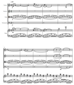 倩女幽魂 弦乐四重奏+钢琴 总分谱 有试听-云音圈