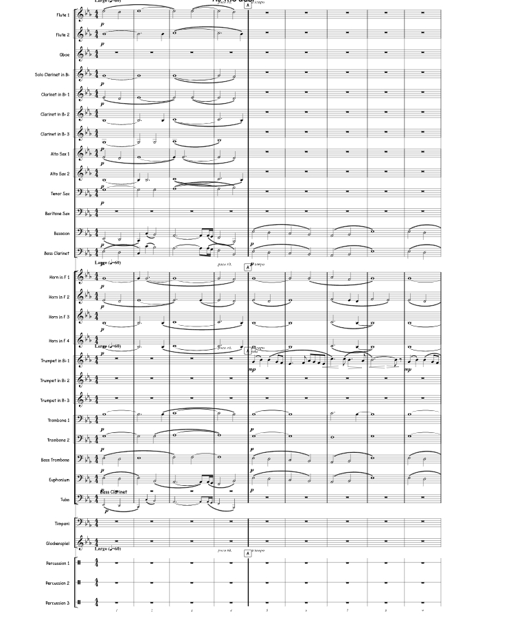 像鹿一样 皮纳尔版 管乐打击乐 总谱+分谱 有试听