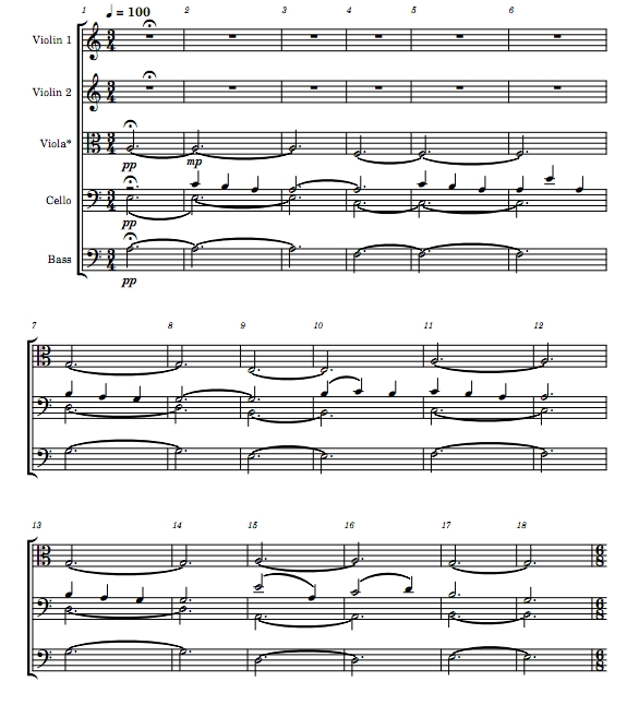 元素  弦乐五重奏 总谱+分谱 有试听
