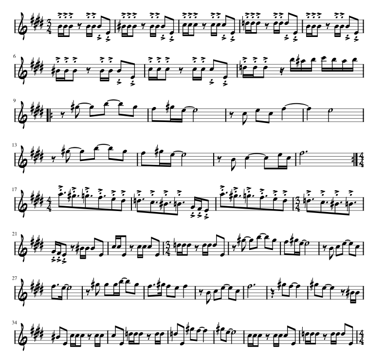 克什米尔 Lkmusic 改编版 小号独奏  有试听