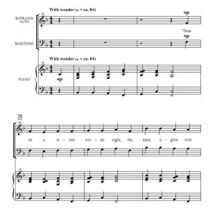 商品为SAB 三声部合唱线谱 冬之卡农  贝克版 混声合唱谱 有试听-云音圈