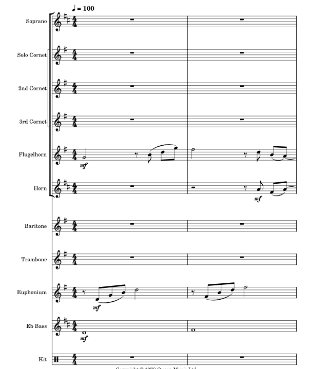 标价非售价 别阻止我 尼尔版 铜管乐队总谱+分谱 有试听